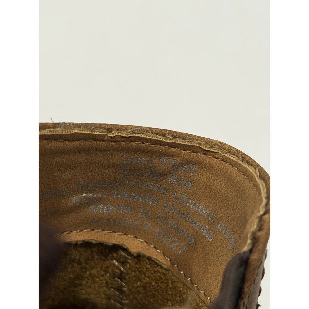 Vance Men's Size 8 Brown Leather Chelsea Ankle Boots Slip On Round Toe Fall NIB